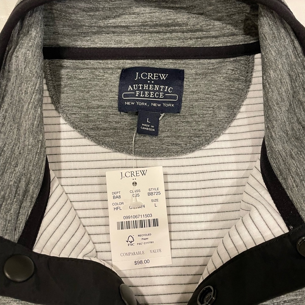 JCrew authentic fleece - Large